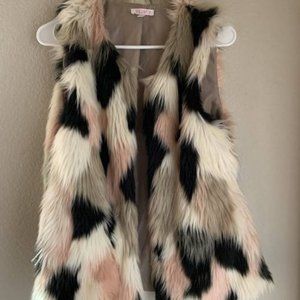 Faux fur vest size M